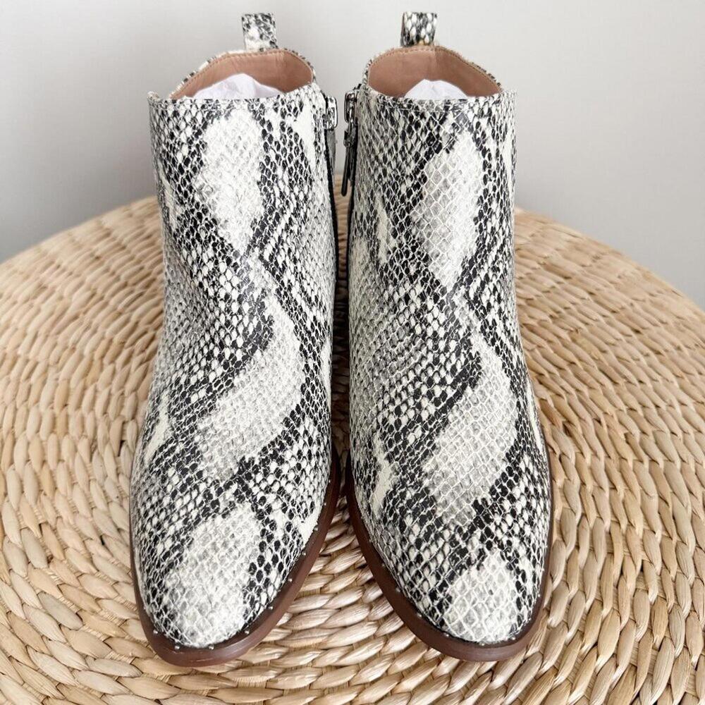 STEVEN BY STEVE MADDEN Chavi Snakeskin Ankle Boot